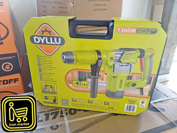 Martillo Demoledor SDS 1300w 15J Dyllu 149.500