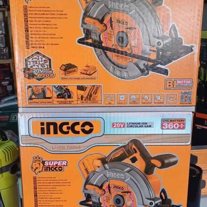Sierra circular inalámbrico ingco sin batería y cargador
