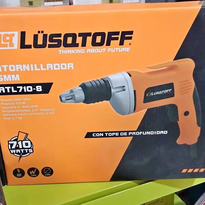 Atornillador para durlok 710w electrica lusqtoff