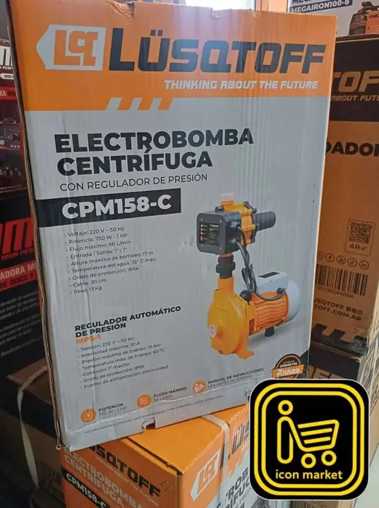 Electrobomba centrifuga 1,0HP 35M 10bar Lüsqtoff Precio: 132.000