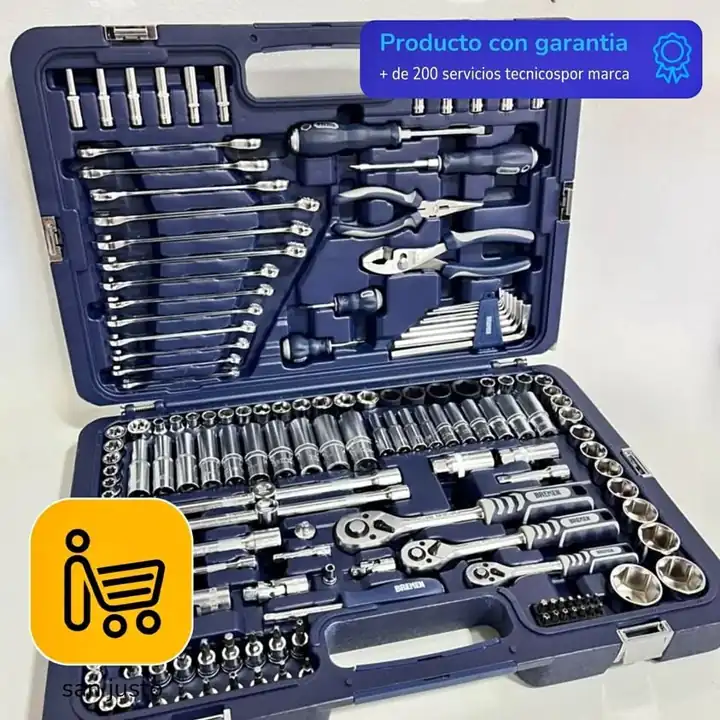 Juego de Bocallaves BREMEN Mechaniker – 160 Piezas Modelo 8010 Encastres 1/4″, 3/8″ y 1/2″