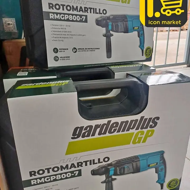 Rotomartillo taladro percutor 800 w garden plus no incluye punta ni cincel