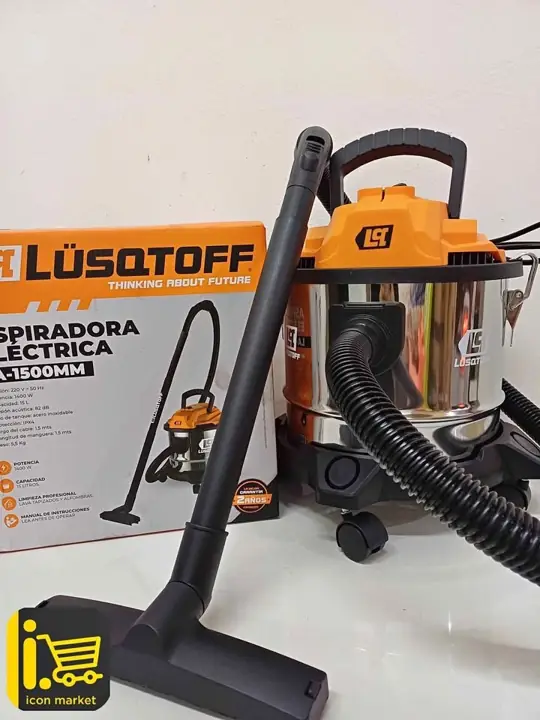 Aspiradora lusqtoff 1500w 15litros Aspira líquido y polvo 2 años de garantía