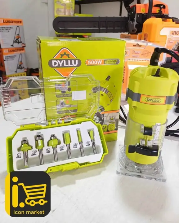 Fresadora Router 500w + Set de Fresas Dyllu