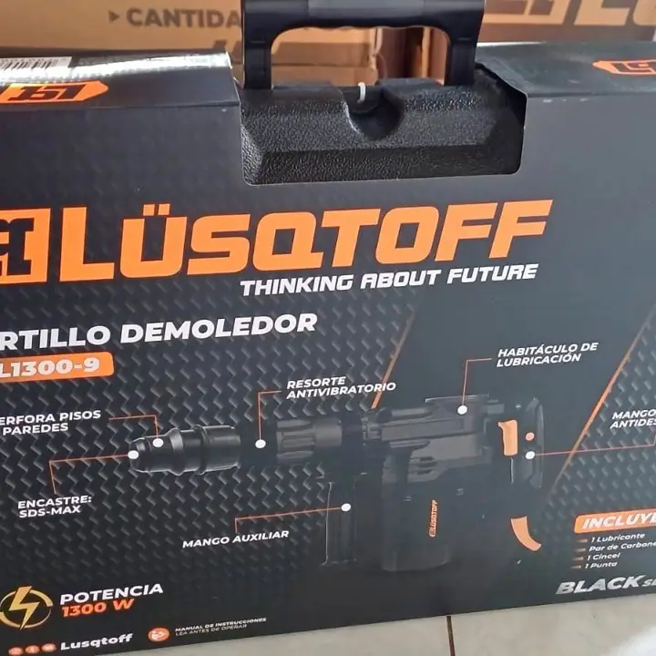 Martillo demoledor 1300w DSD Max 20j lusqtoff serie black