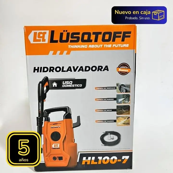 Hidrolavadora 1200W HL100-7 100BAR Lüsqtoff