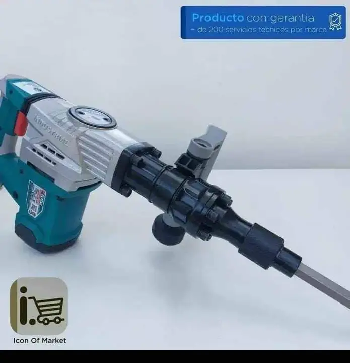 Martillo Demoledor profesional 20j Hexagonal 1300w Maletín Y Cinceles