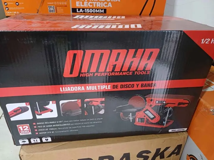 Lijadora multifuncional de disco y banda 375w