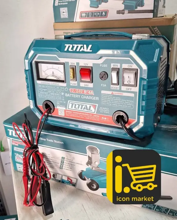 Cargador de batería TOTAL, modelo TBC1601