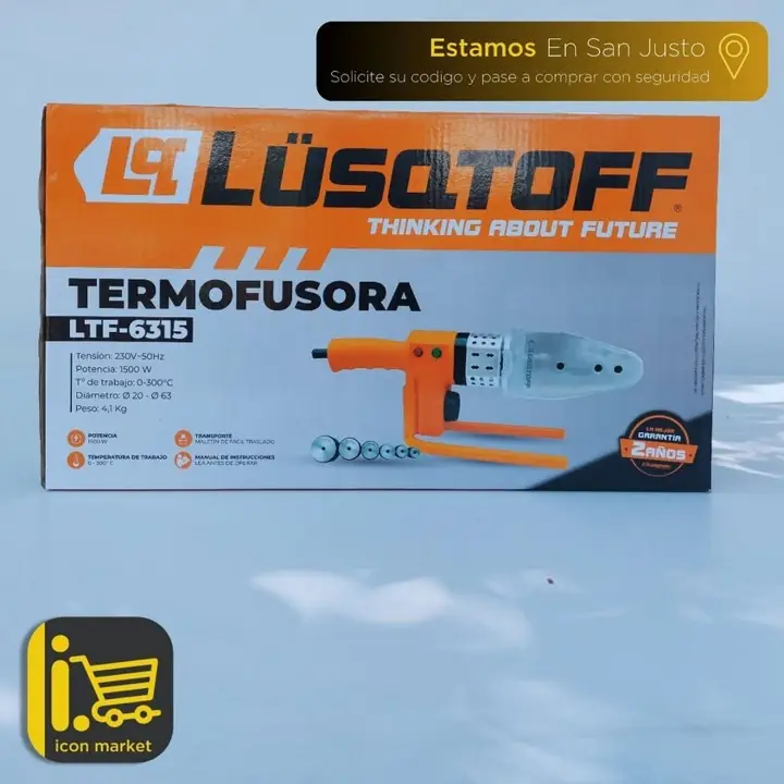 Termofusora 1500w cn bocillas + tijera+ maletin