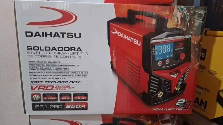 Soldadora inverter 250A MMA/lift Tig de corriente continua 188.000