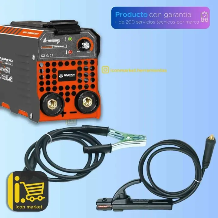 Soldadora inverter electrica de 100 amper + porta electrodo + masa (mini soldadora)