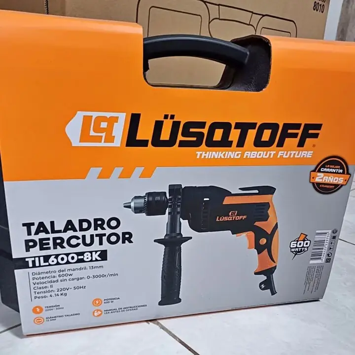 Taladro Percutor Eléctrico 600w 13mm + Accesorios Y Maletín