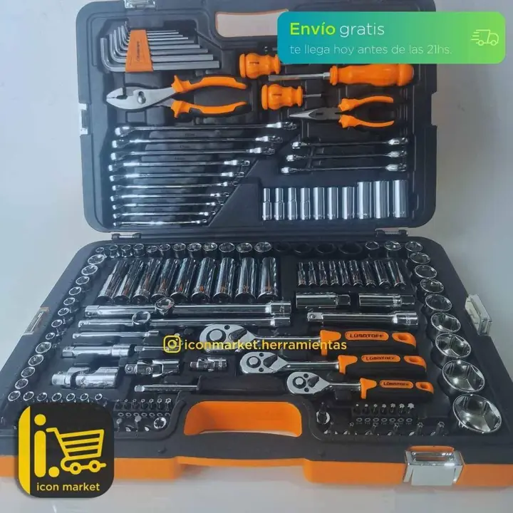Set de herramientas lusqtoff racing 150PZ Uso profesional mecanico