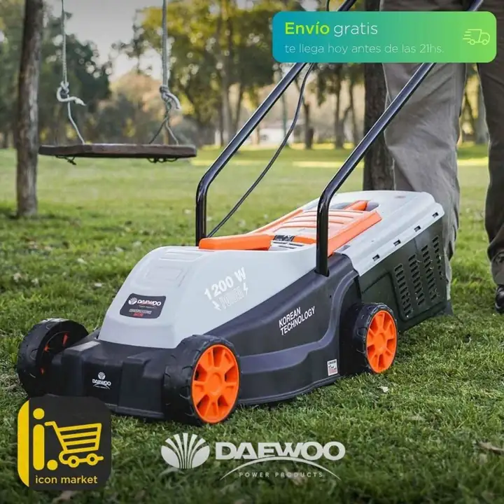 Maquina de Cortar Pasto electrica a ruedas1200w con bolsa
