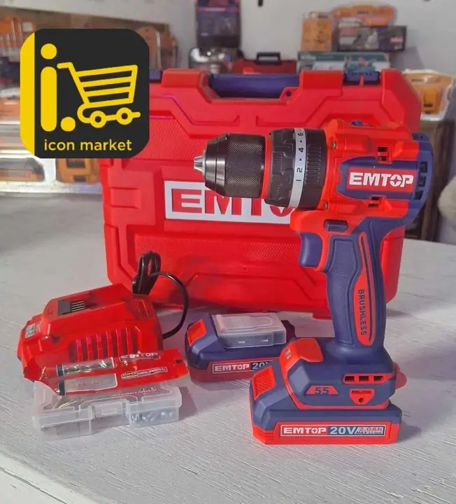Atornillador percutor inalambrico Brushless 13mm 2 batería 2Ah 1 cargador nuevo garantía