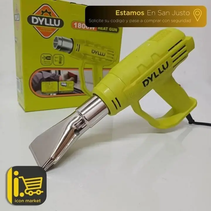 Pistola de Calor DYLLU 1800W – Heat Gun Profesional con Boquilla Incluida