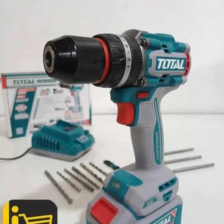 Taladro percutor 96 nm + accesorios+ 1 batería 20V4ah+ cargador total