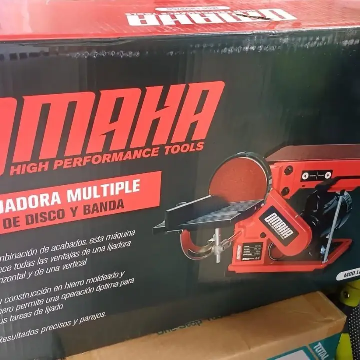 Lijadora de banda y disco 1/2hp Omaha