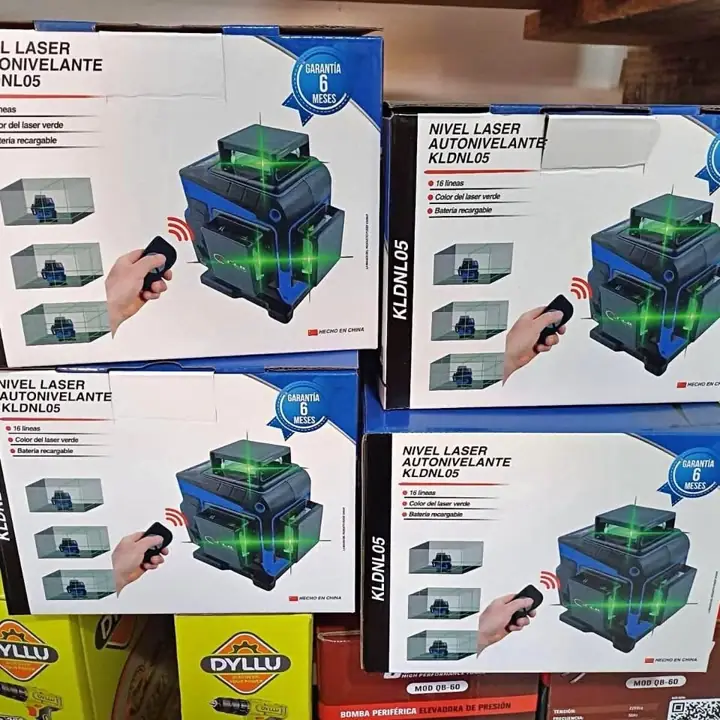 Nivel Laser A Bateria 360° Control Remoto 16 lineas Cruz 15m