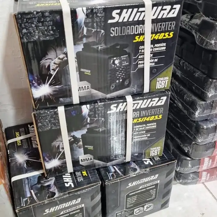 Soldadora inverte 120 amp Mma pinzas color negro ZHIMURA
