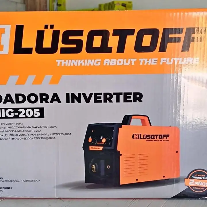 Soldadora Inverter 180A 220V @60% mma-mig lusqtoff Soldadora inverter EVO MIG-205