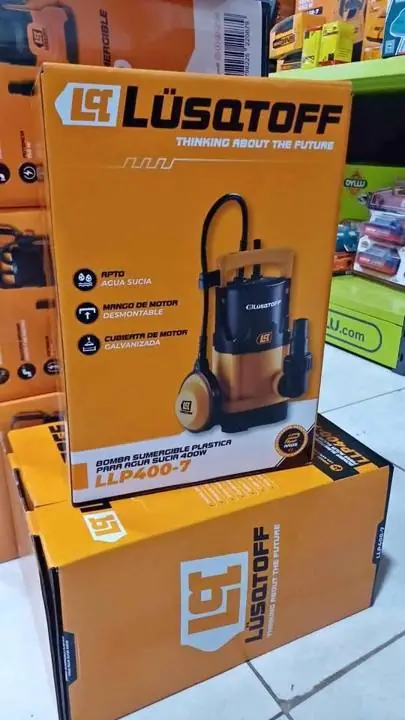 Bomba sumergible 400W agua sucia 8000lts/h 5mts LLP400-7 LUSQTOFF 75.000