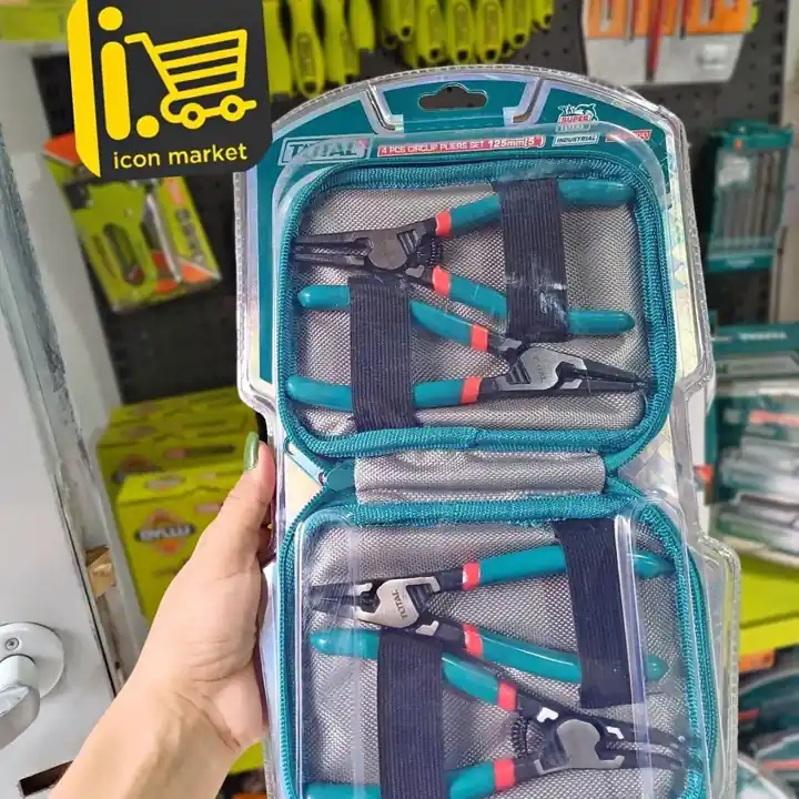 Kit de 4 Pinzas Seeger 125mm industrial total