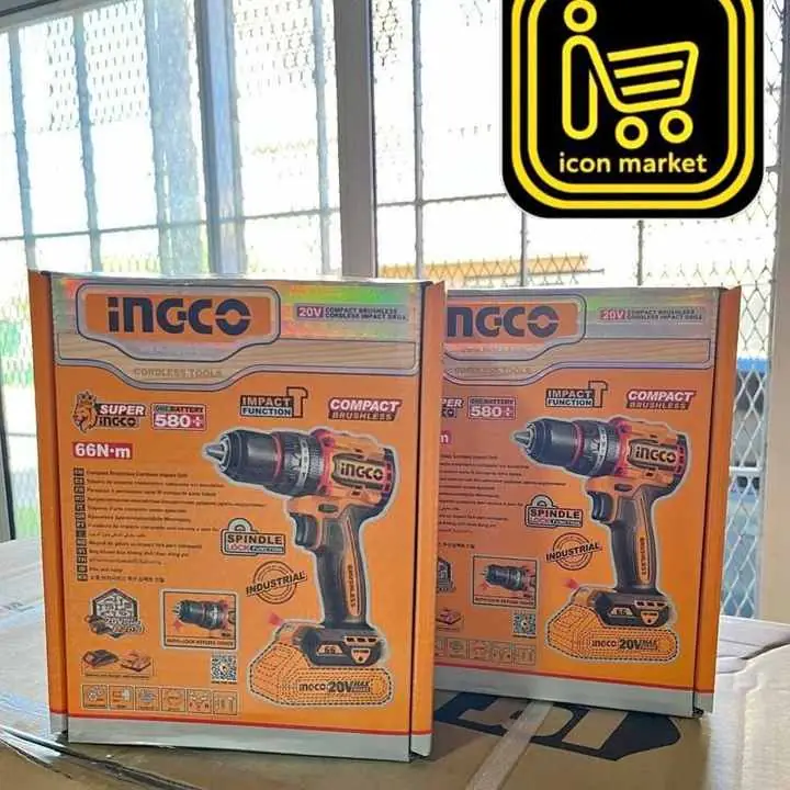 Taladro ator percutor 66nm ingco solo sin batería ni cargador