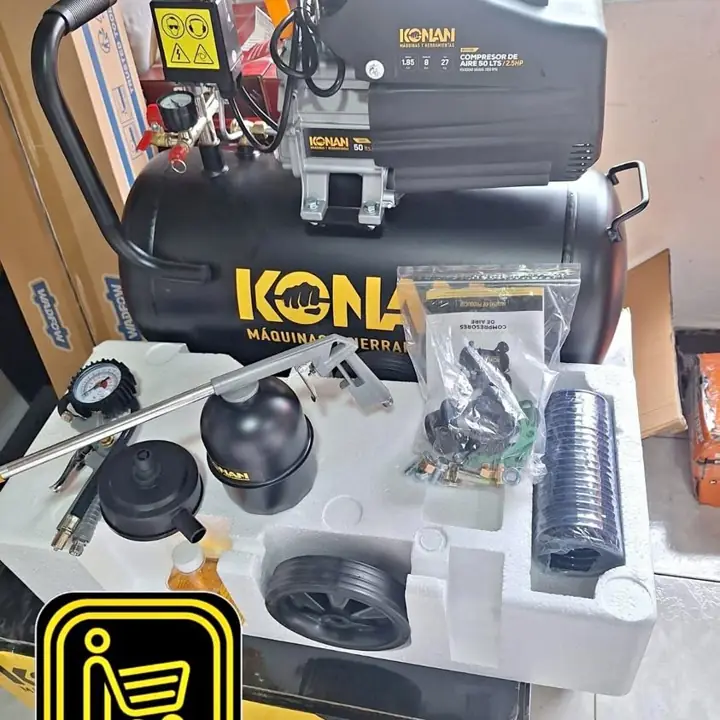 Compresor 50 litros 2.5hp + kit de cmpresor Konan