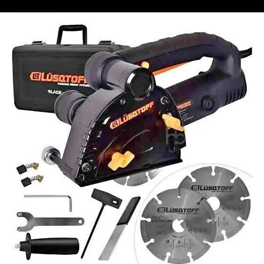 Acanaladora de pared 1500w 2 disco maletín lusqtoff serie black