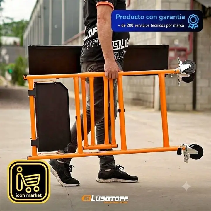 Mini andamio plegable portatil capacidad 225kG lusqtoff