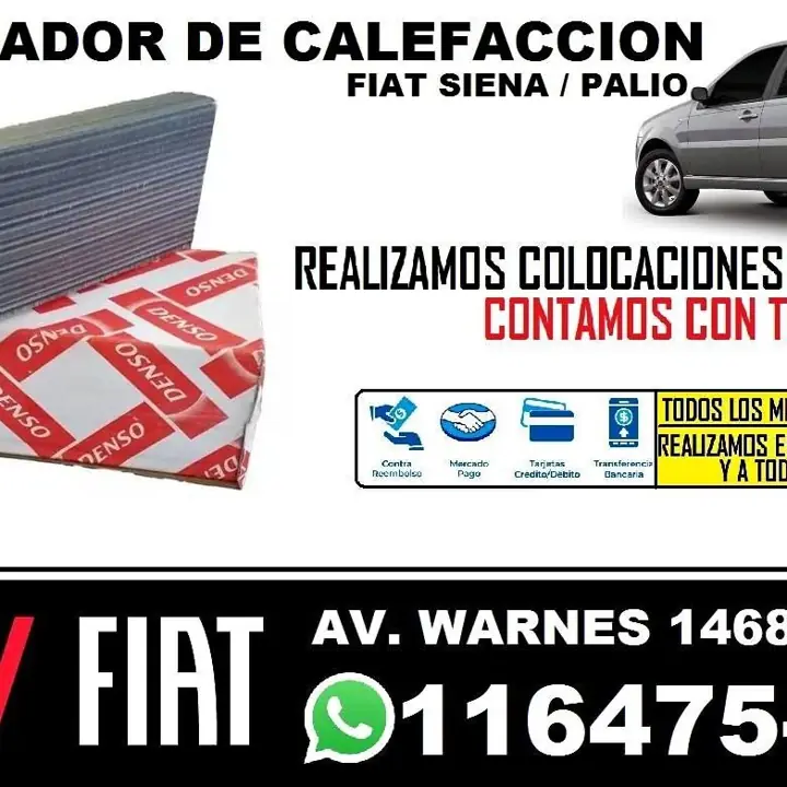 Radiador calefaccion Fiat siena / palio