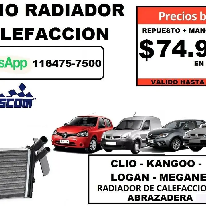 Cambio radiador de calefaccion