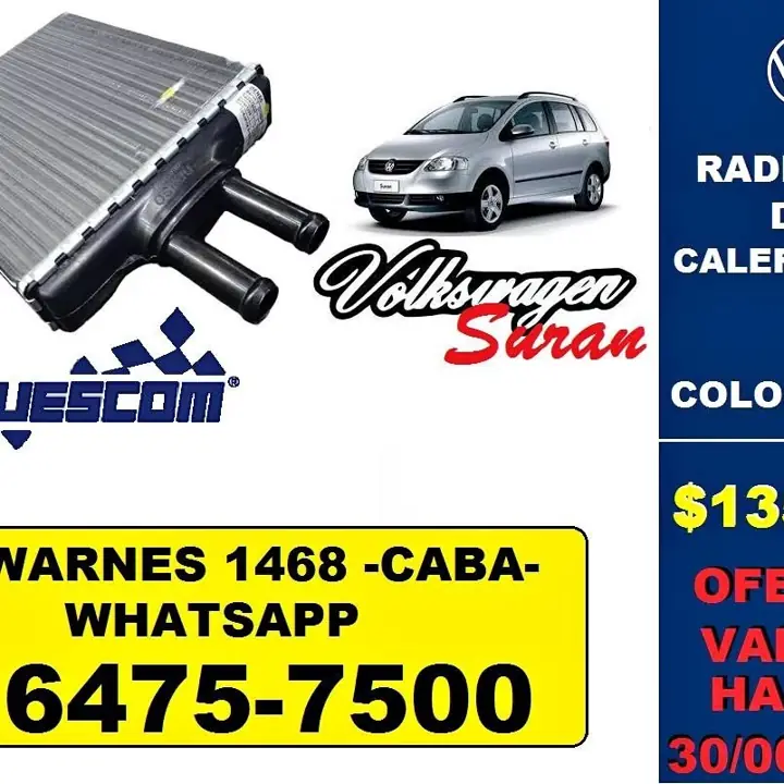 Radiador de calefaccion Volkswagen suran