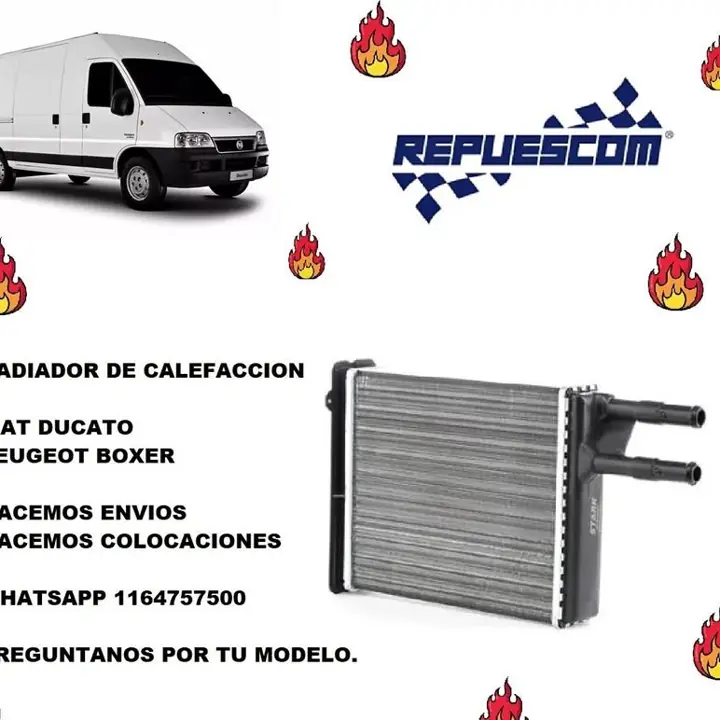 Radiador calefaccion DUCATO / BOXER