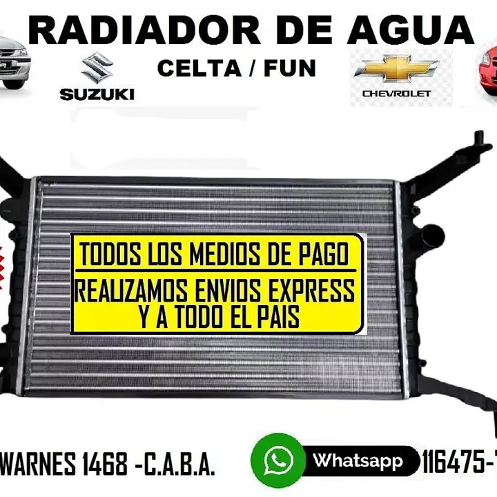 Radaidor de agua Suzuki fun / Chevrolet celta
