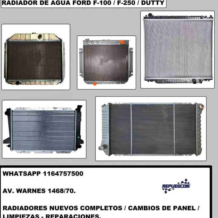 Radiador Ford F100 - F-100 / dutty / F-150 / F-350 - Ford 14000
