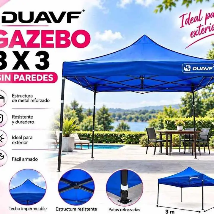 Gazebo duavf 3x3 sin pared $99.000 MERLO
