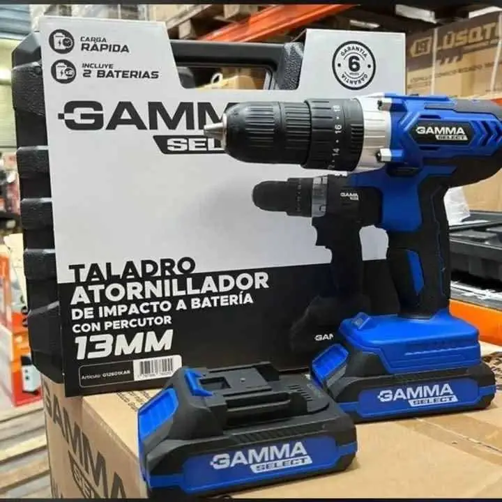 Taladro atornillador gama doble batería