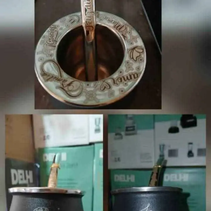 Mates con bombilla Grabados, $12,000 Dia de la Madre