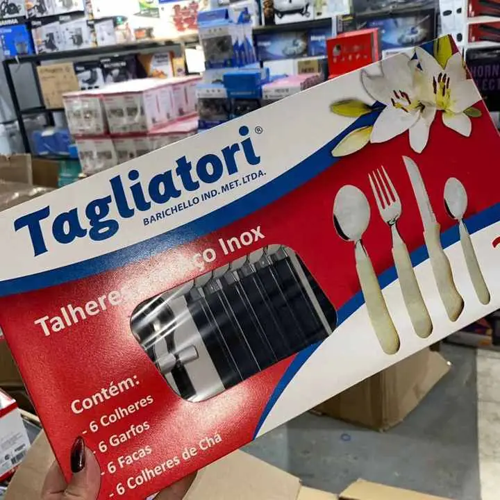 Set cubiertos tagliatory barichello X24 piezas $12,500