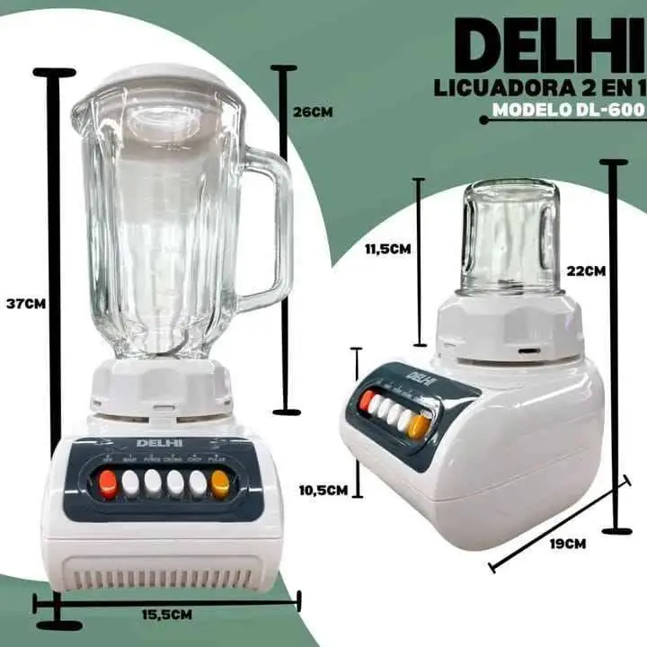 Licuadora Delhi $$40,000 jarra de vidrio! con molinillo