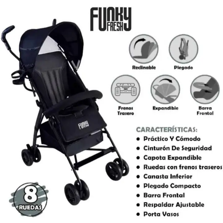 ```Coche tipo paraguita reclinable``` $84.900