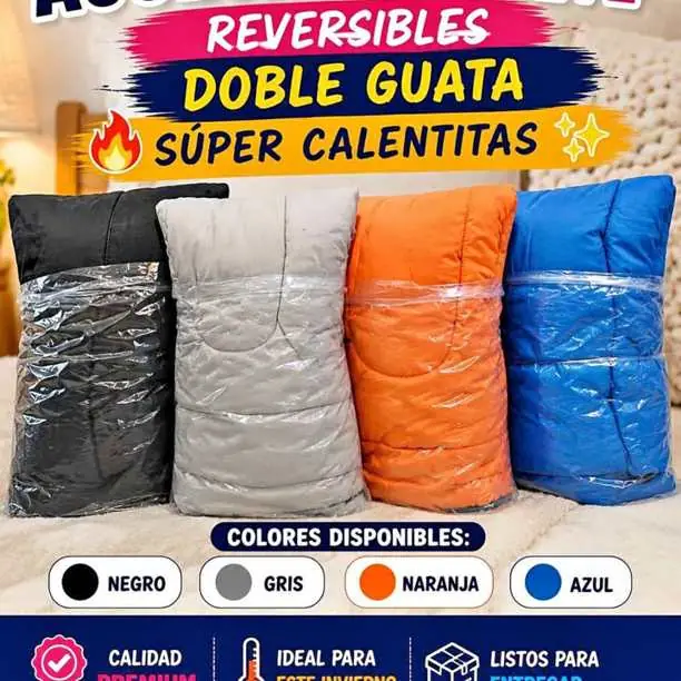 Acolchados 1½ reversibles super calentitas $16,900 pontevedra