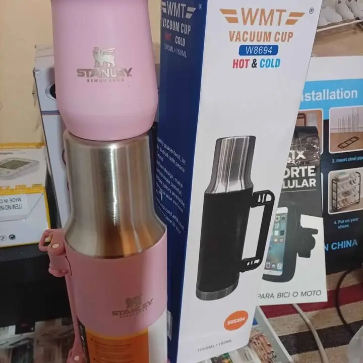 Set de mate Acero inoxidable 1 litro pico system Mas mate 160ml Mas bombilla Estan Grabados