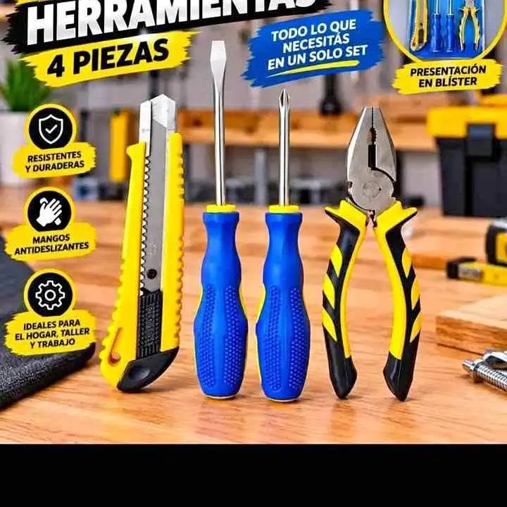 Juego de Herramientas Destornillador Pinza Cutter 4 Pcs $13,000 Merlo Pontevedra