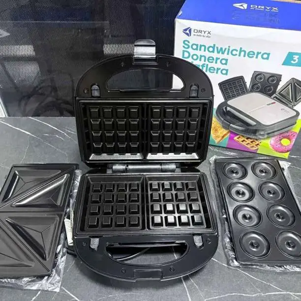 3 En 1 sandwichera + donera + waflera oryx $42.670 envios ala zona sin cargo
