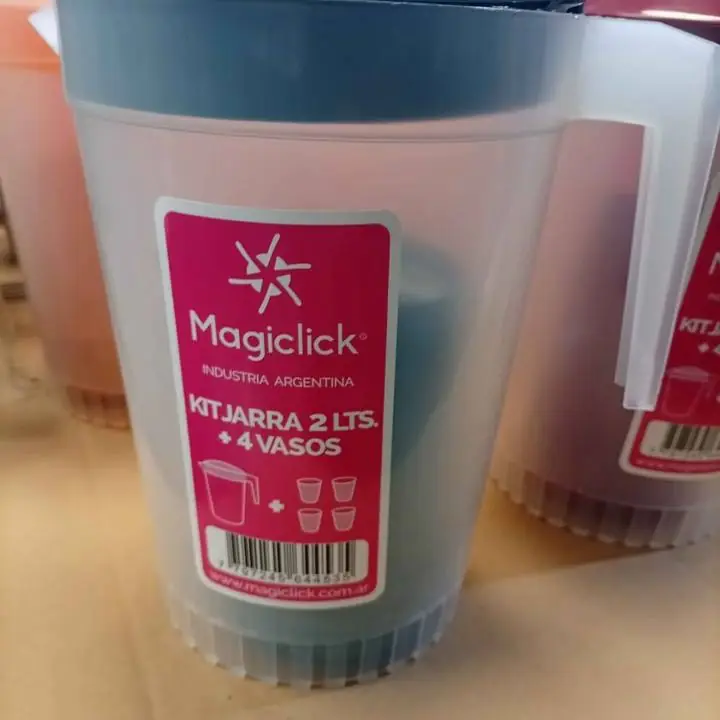 Jarra mas 4 vasos $5000