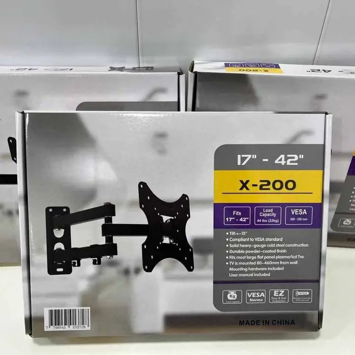 Soporte TV C/brazo 17" a 42" X200 $ 15.000